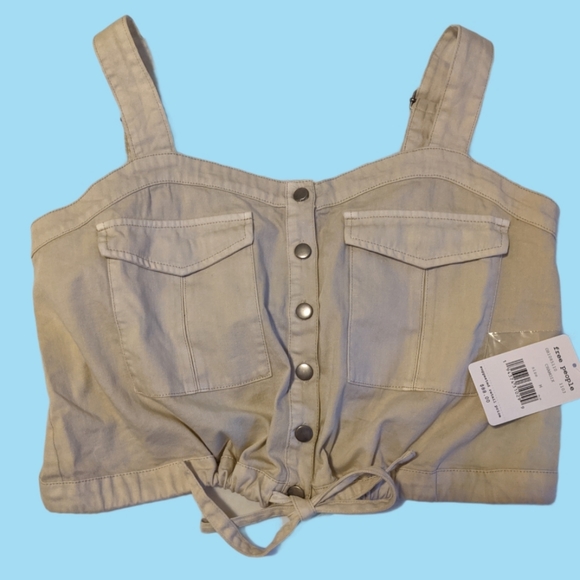 Free People palm dessert solid top - Picture 3 of 4